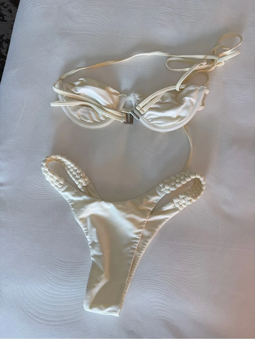 Isa Boulder Cream Braided-Detail Bikini Set - Picture 8 of 8